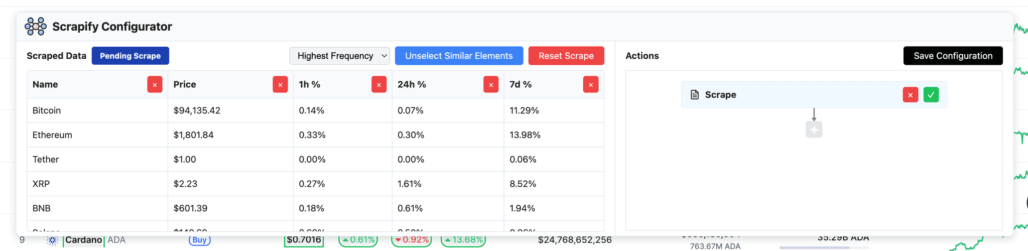 Scrapify Crawler Configuration Interface