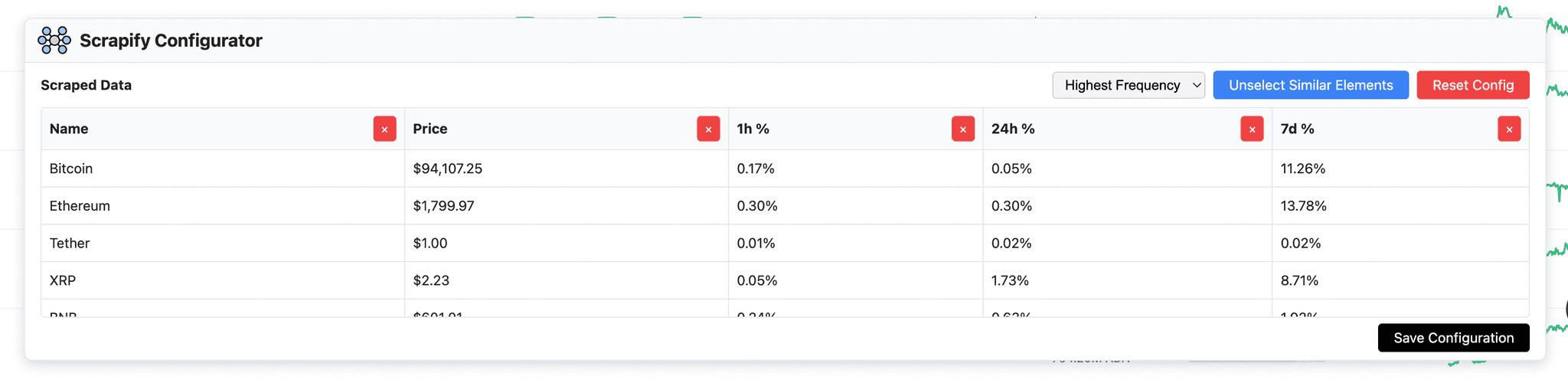 Scrapify Scraper Configuration Interface