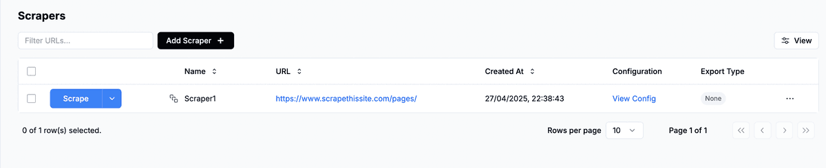 Scrapethissite