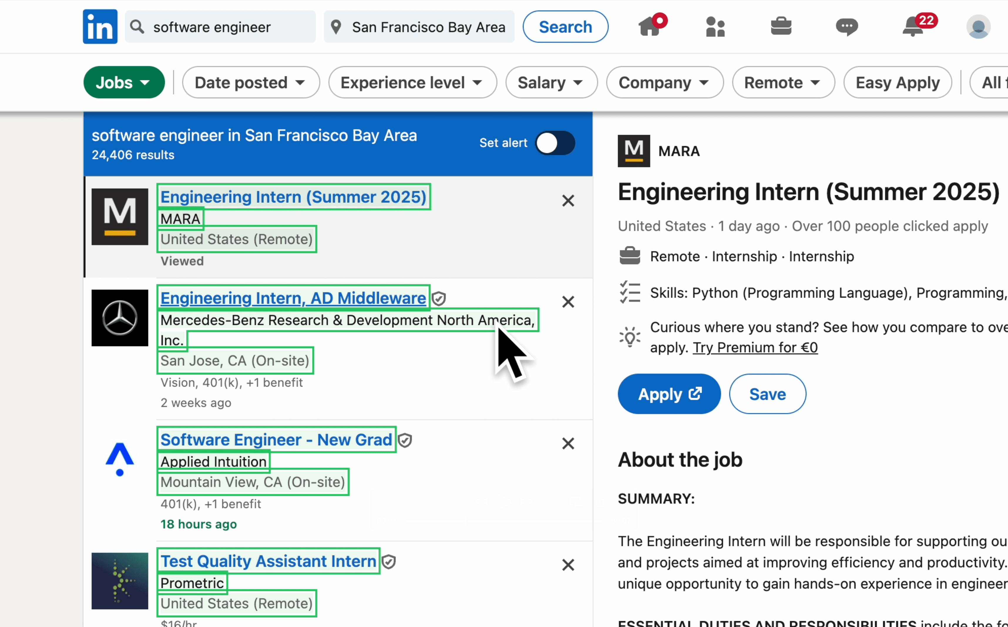 Scraping LinkedIn